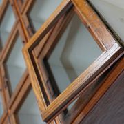 Antique Large Dutch Oak Haberdashery Shop Cabinet Folding Doors, 1920/30s