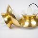 Paire de 2 suspensions vintage Doo Woo danoises par Henning Klok. Louis Poulsen, 1950.