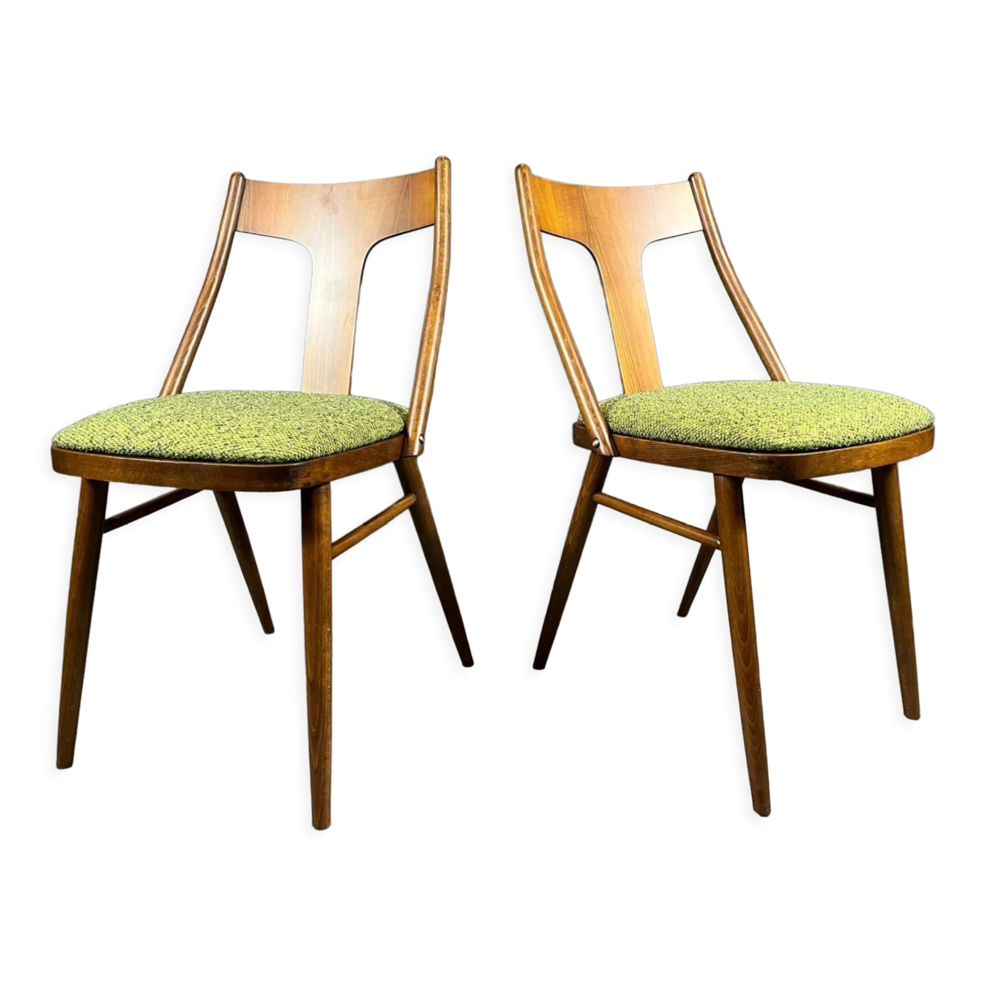 Set of 4 renovated vintage chairs, mier edition, czech vintage 1960s