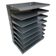Vintage sorting bin, mailbox industrial 8 compartments 60s design