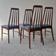 Set of 4 "Eva" chairs in teak by Niels Koefoed – Denmark – 1960s