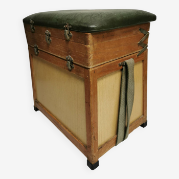 Fisherman storage box stool / vintage fishing seat