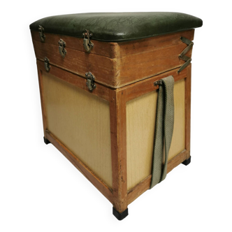 Fisherman storage box stool / vintage fishing seat