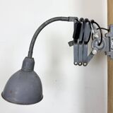 Grey Industrial Gooseneck Scissor Wall Lamp from Elektroinstala, 1960s