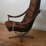 Geoffrey Harcourt swivel lounge chair with ottoman for Artifort