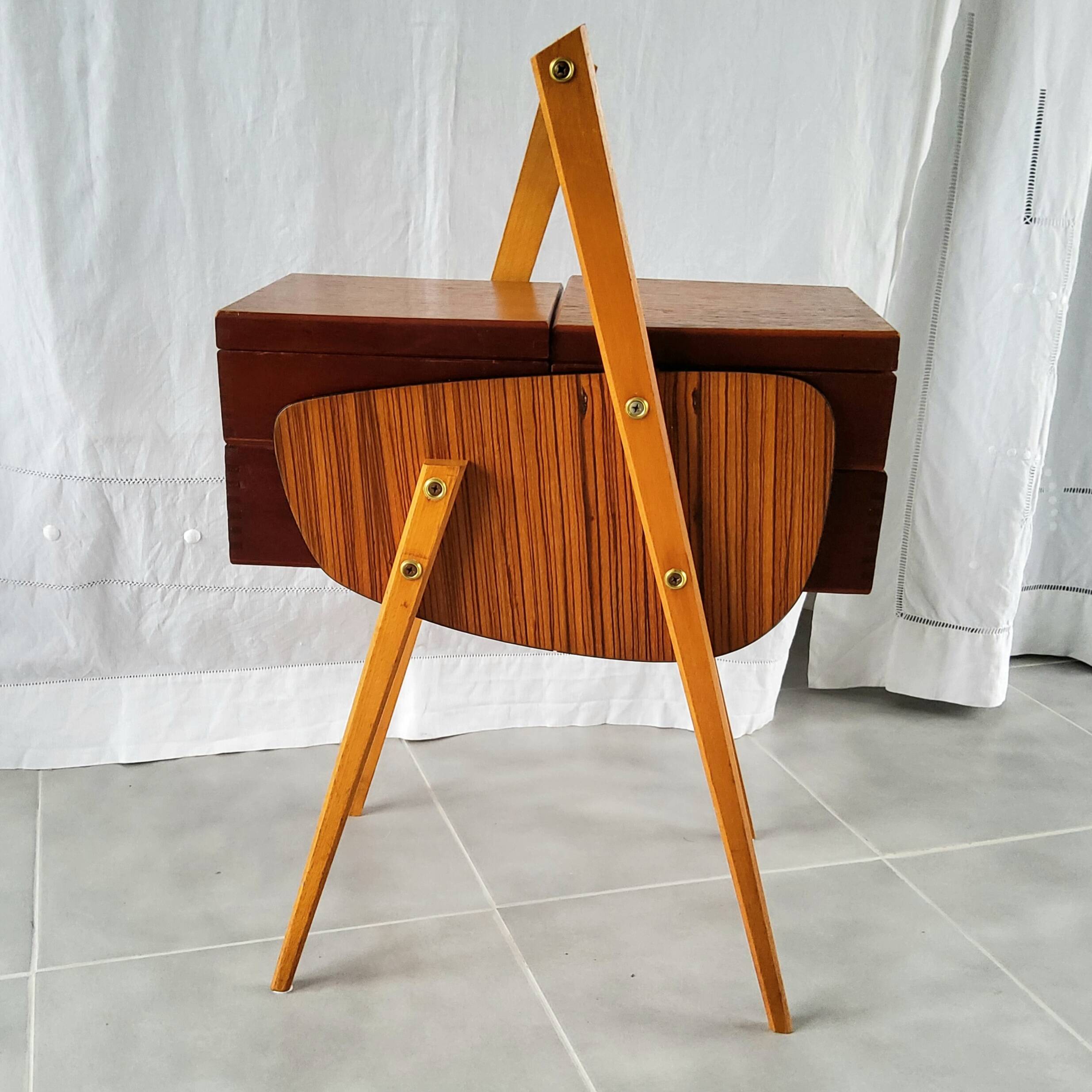 Scandinavian sewing box 50s/60s