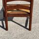 Paire de fauteuils bois et paille, travail français  1960