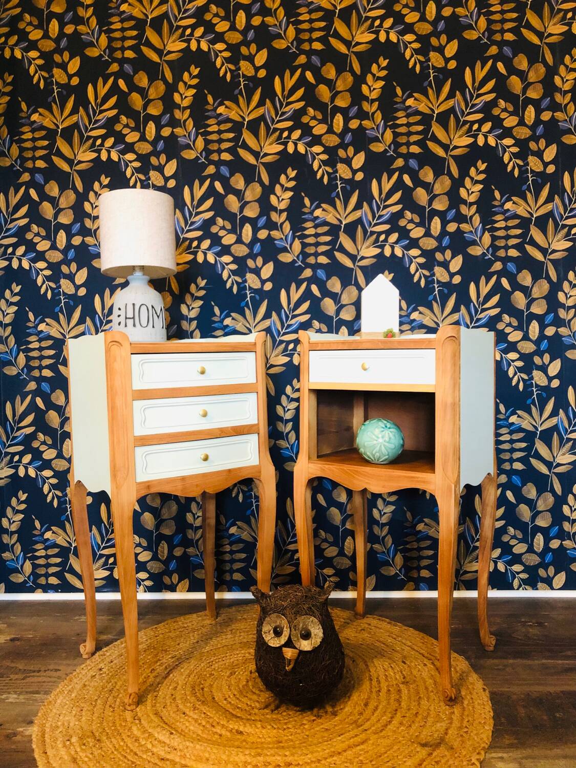 Pair of Louis XV style bedside tables