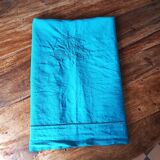 Nappe en coton monogrammée