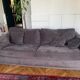 Anthracite grey velvet sofa