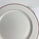 Lot de 6 assiettes plates Villeroy & boch, liseré bordeaux / violet, XXe