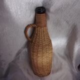 Pair of bottles wicker
