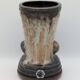 Roger Guérin (Bouffioulx) - Sculptural Vase Salt Glaze - Drip Decoration 1940