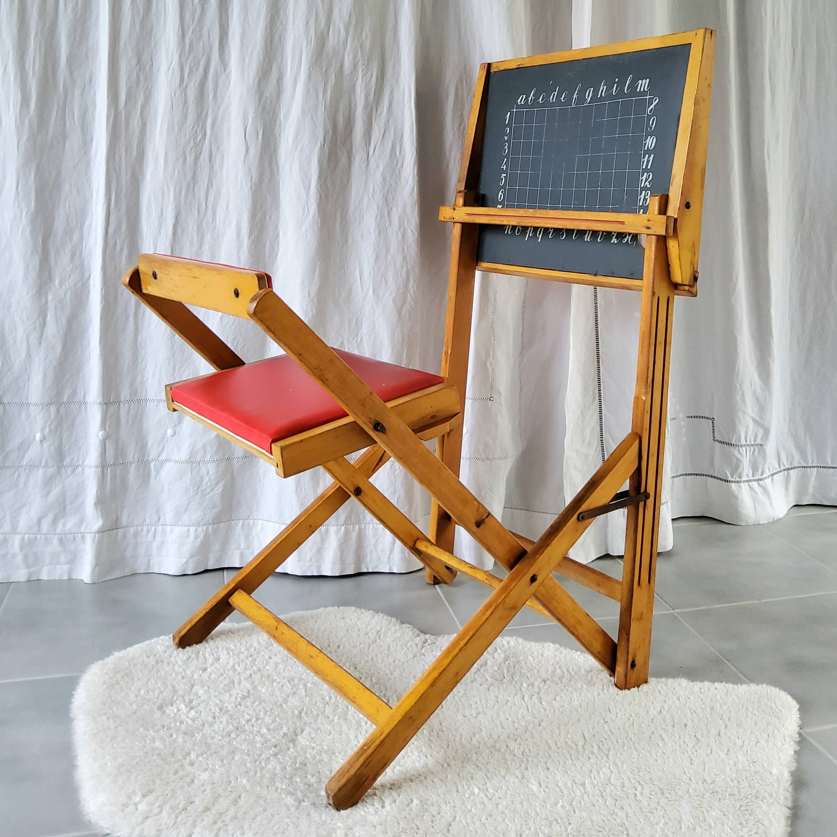 1950s folding school desk