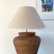 XXL rattan jar lamp from the 60s