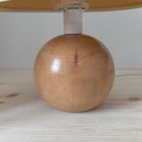 Walnut wood ball lamp