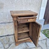 Late 19th century walnut bedside table