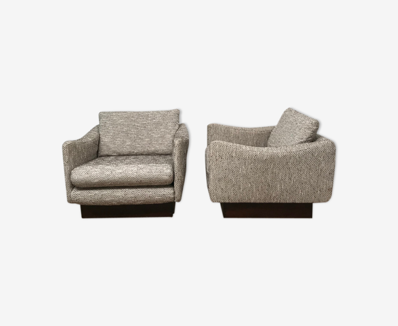 Pair of teckel armchairs by Michel Mortier, Steiner 1960 | Selency