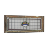 Art Deco stained glass window, 74 x 178 cm