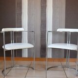 Pair of white chairs design