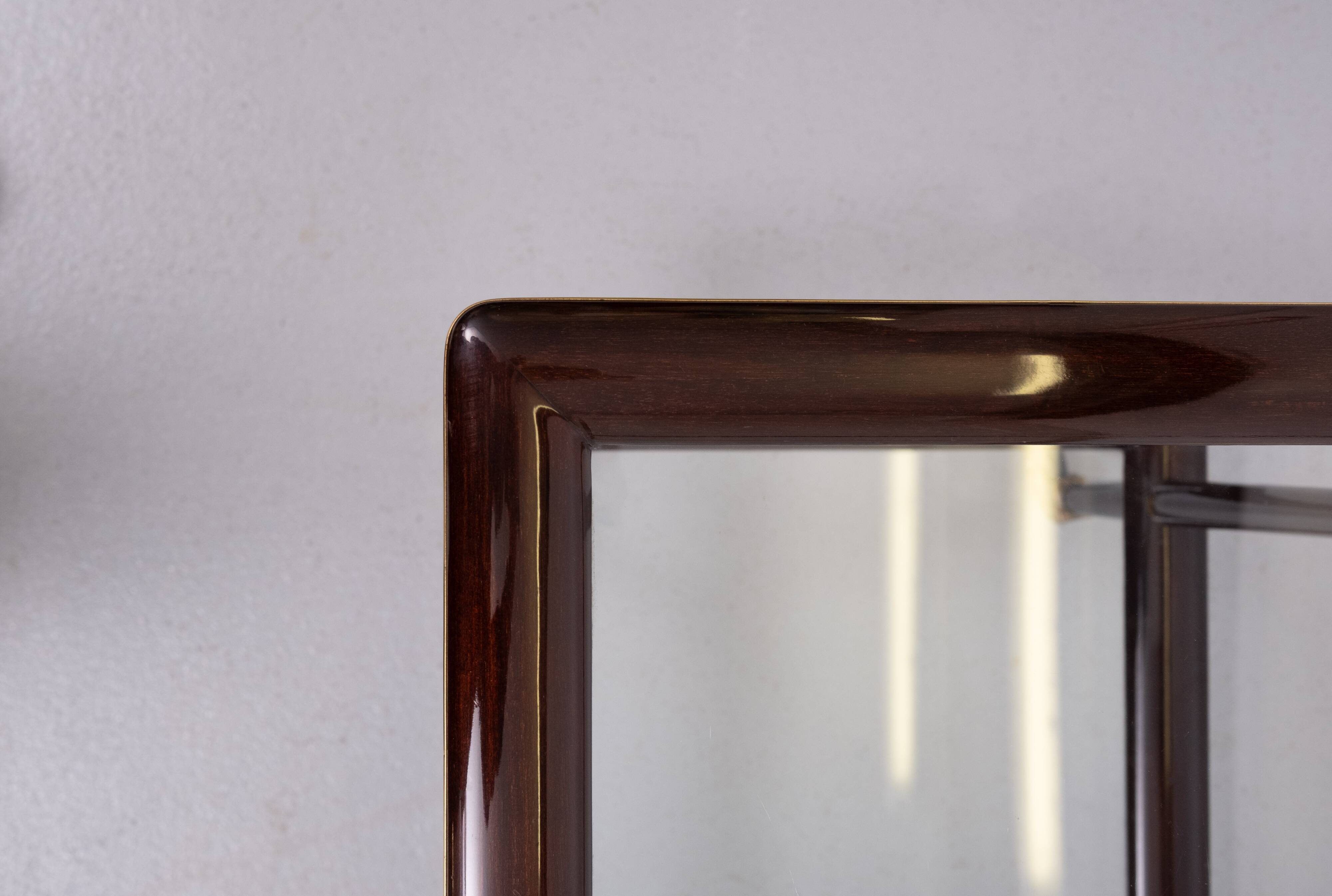 Ico Parisi Ebonized walnut wood serving card 1950s