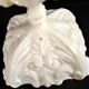 Opaline de Vallerysthal chalice cup Art Nouveau 1910 white opaline H16cm