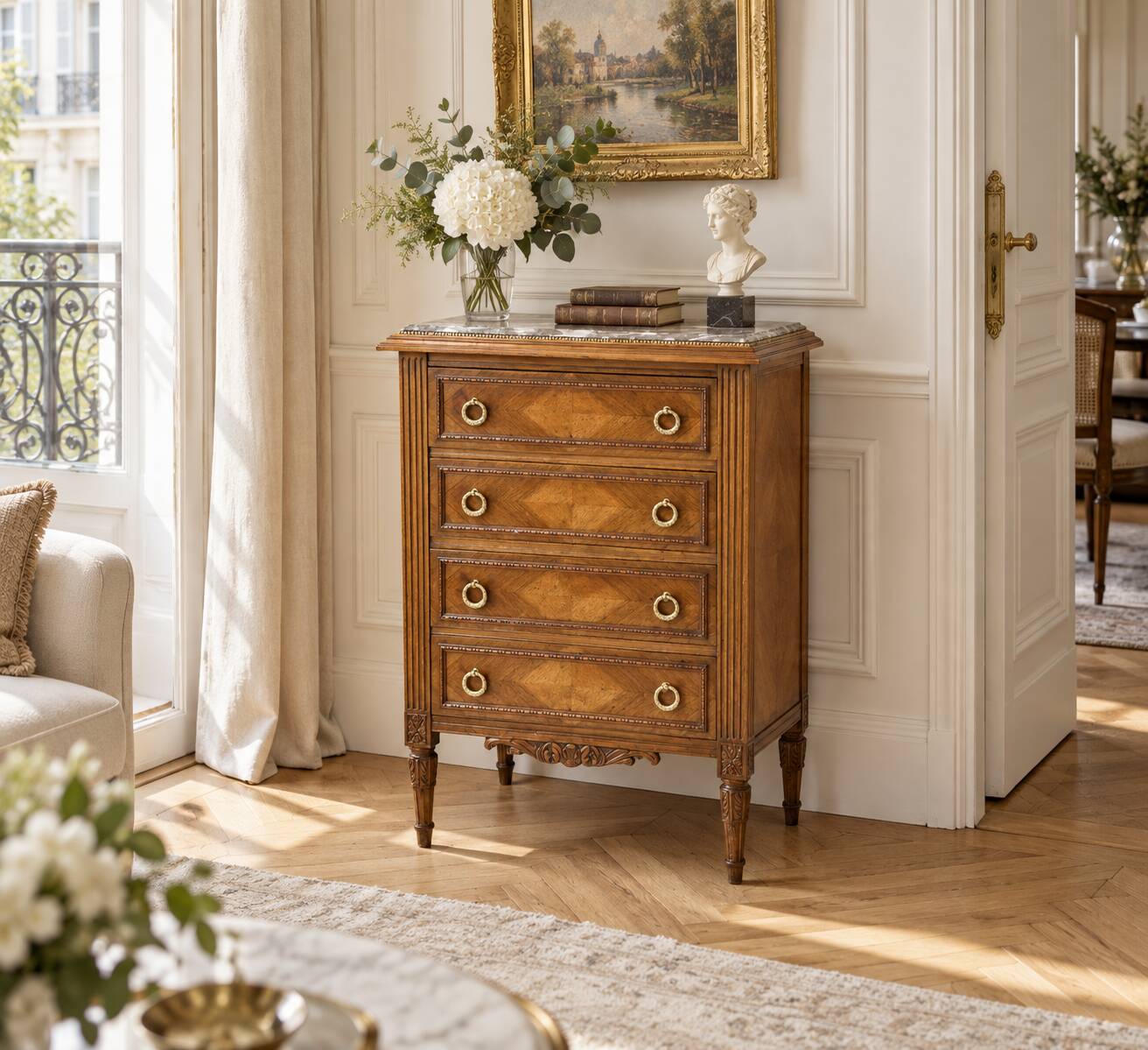 Chiffonnier en noyer