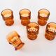 Set of six glasses, Italian design, 1970s, made in Italy