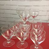 48-piece engraved glass service