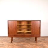 Buffet haut Mid-Century en Teck Modèle 13 par Gunni Omann pour Omann Jun, 1960s