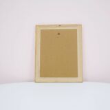 Vintage gold frame print rose