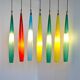 Suspended Murano glass lamp layered by Alessandro Pianon, 1960s.
