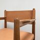 Wood and leather armchairs Borge Mogensen