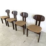 Vintage German wooden dining chairs, 1970s