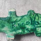 Accolay crocodile in glazed ceramic