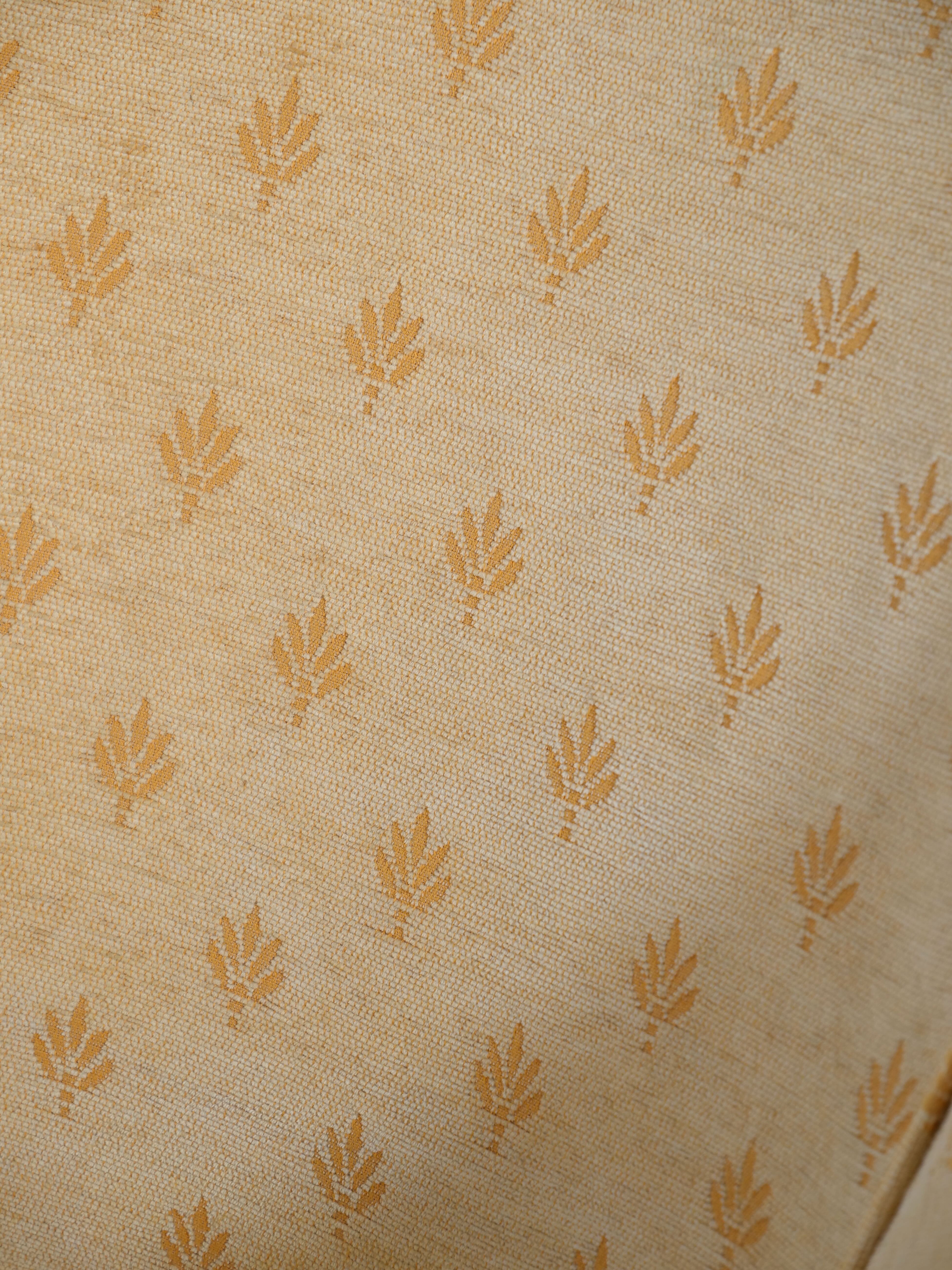 Pair of yellow vintage armchairs