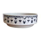 Bowl former french Teresa 1900, white blue