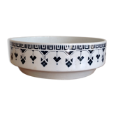 Bowl former french Teresa 1900, white blue