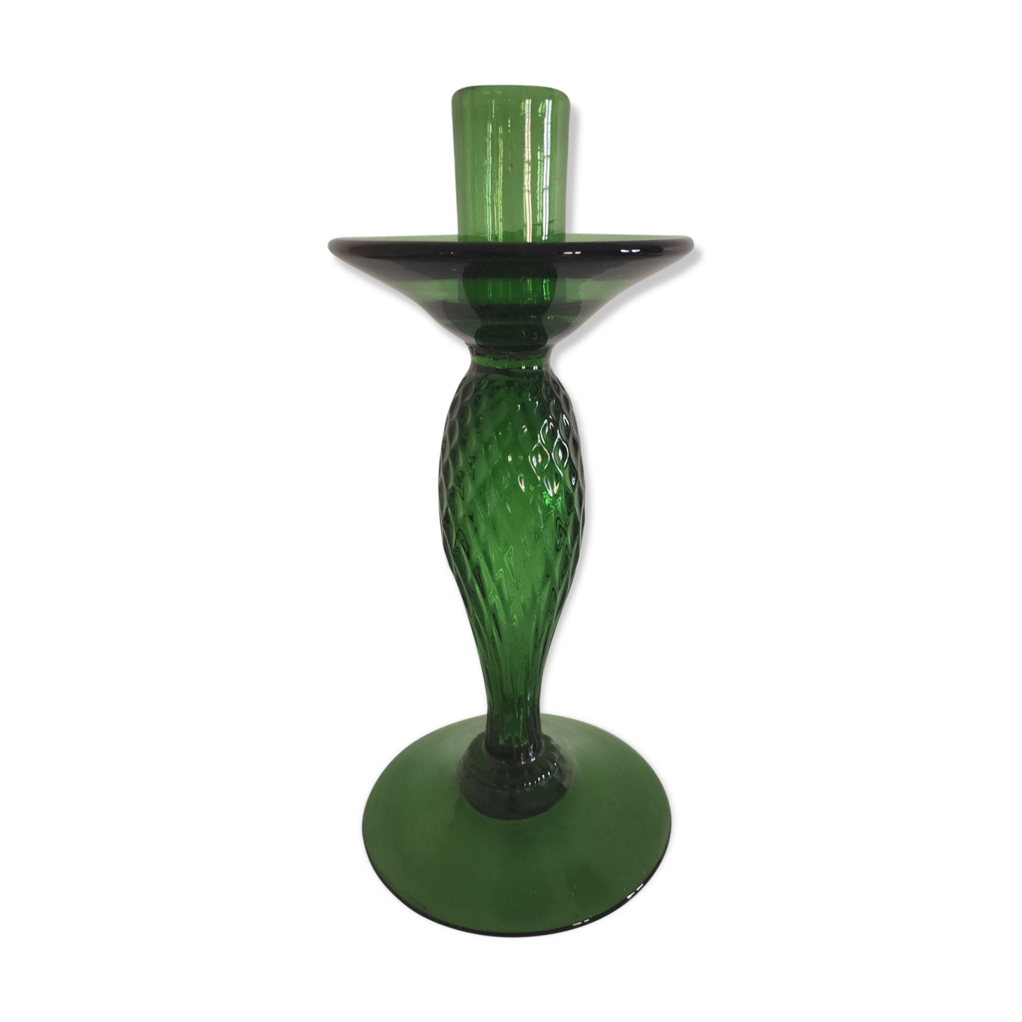 Large glass candlestick