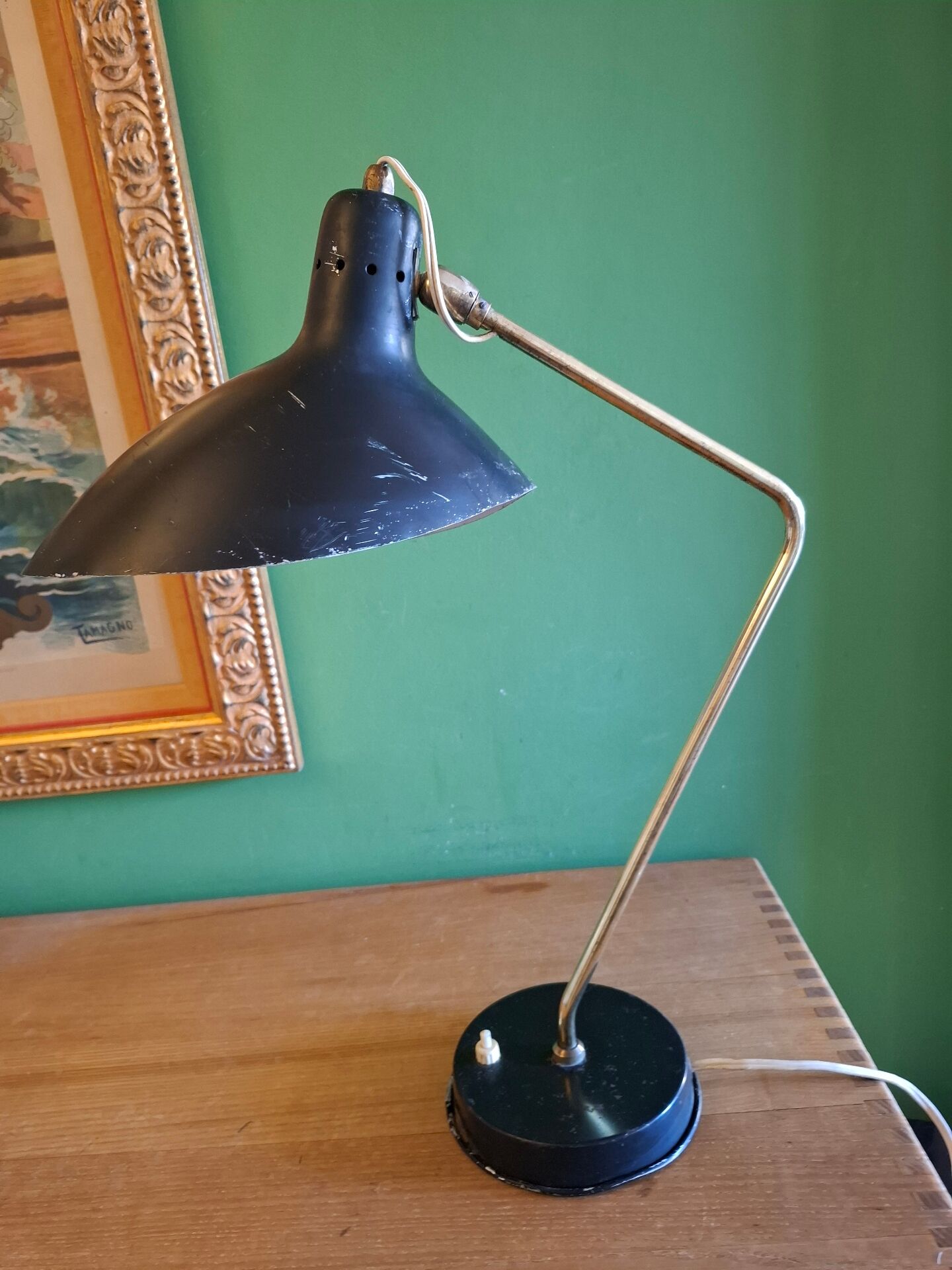 1950s lamp by Jean Boris Lacroix