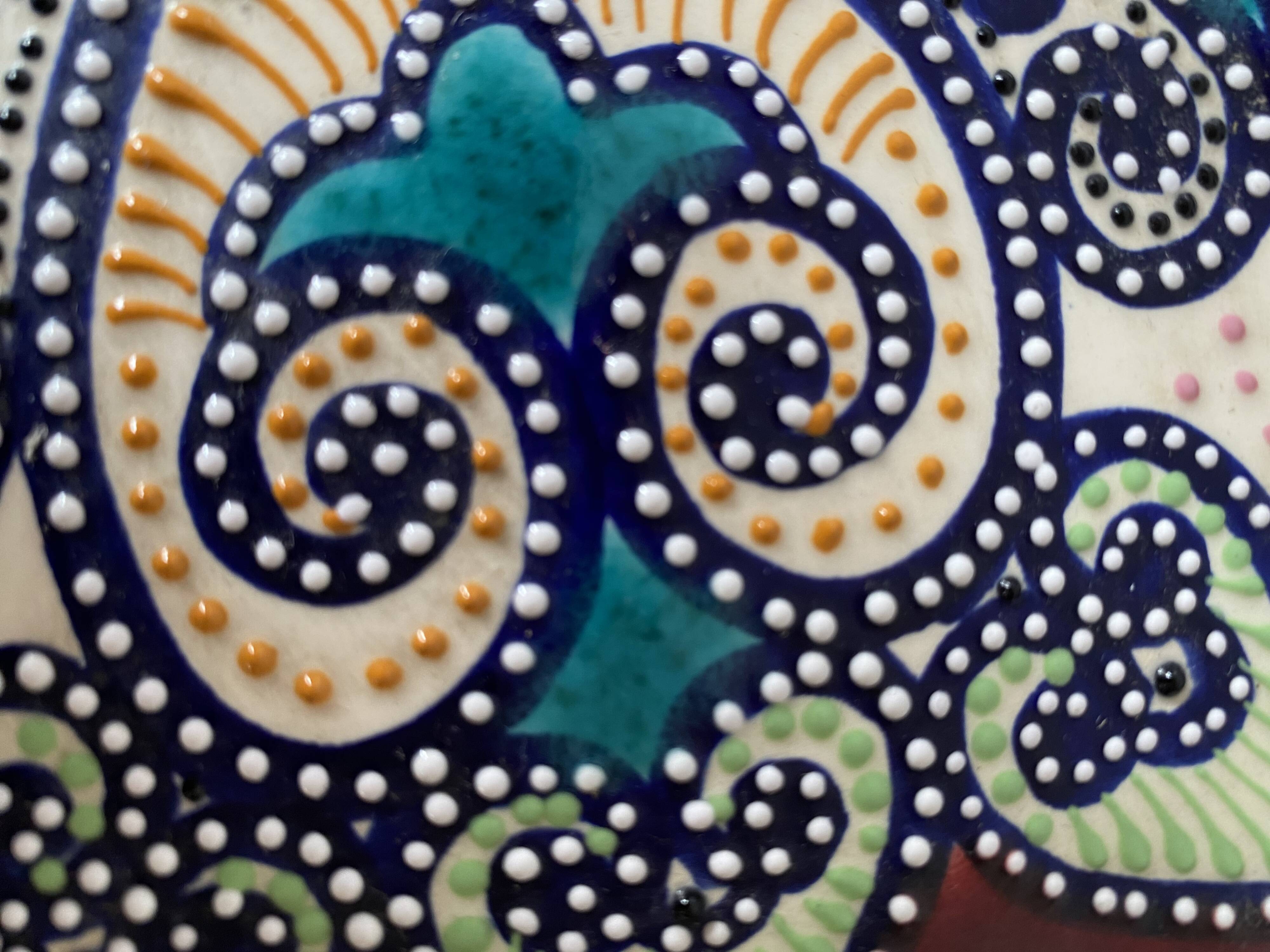 Ceramic plate Quimper signed HB