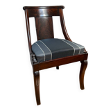 Mahogany gondola chair – Empire style