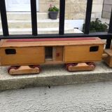 Folk art wooden train