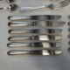 Christofle silver-plated cutlery set, 49 pieces with case.