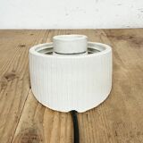 Vintage White Porcelain Wall Light, 1970s