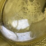 Coupe Art déco en verre jaune