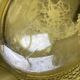 Large art deco yellow glass bowl, diameter 28.5 cm