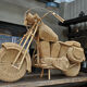 Motorcycle harley davidson rattan 1980