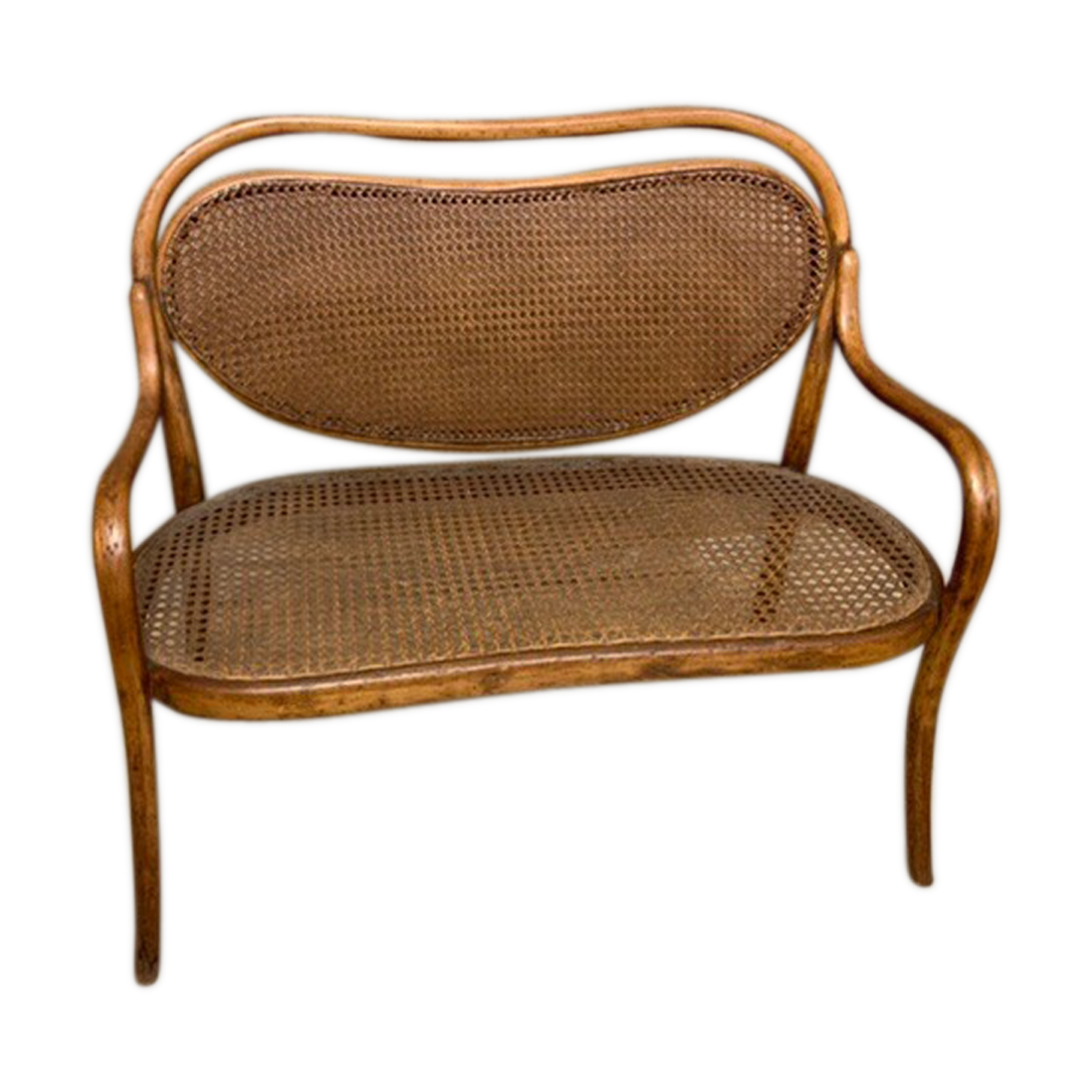 Children's sofa curved wood