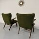 Lot de 2 fauteuils à oreilles « wing chair » design scandinave an 60